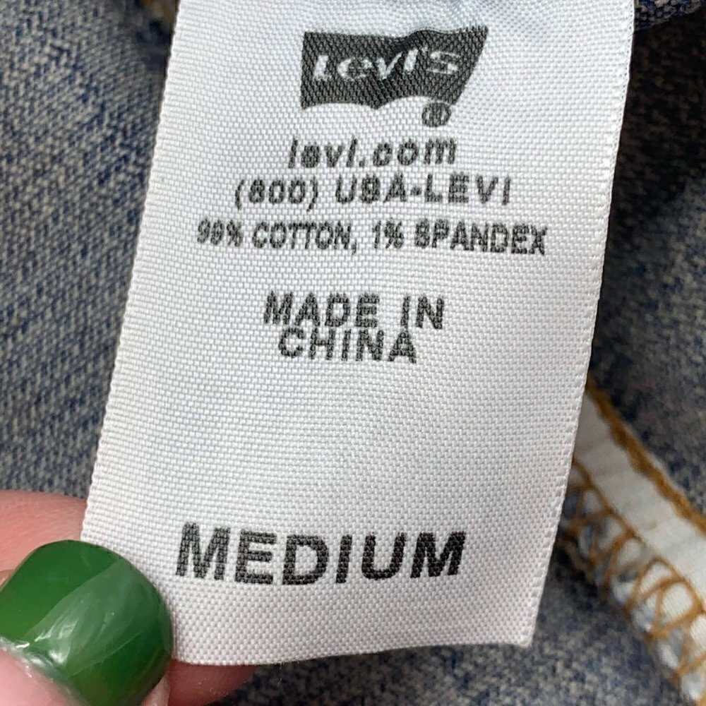 Levi Strauss Vintage Levi's Light Wash Denim Vest - Picture 5 of 6